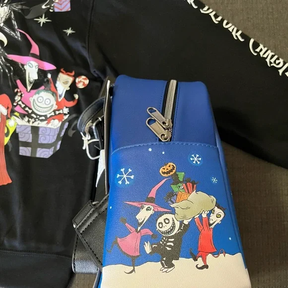 COPY - New Disney Nightmare Before Christmas Loungefly and Sweatshirt Backpacks
